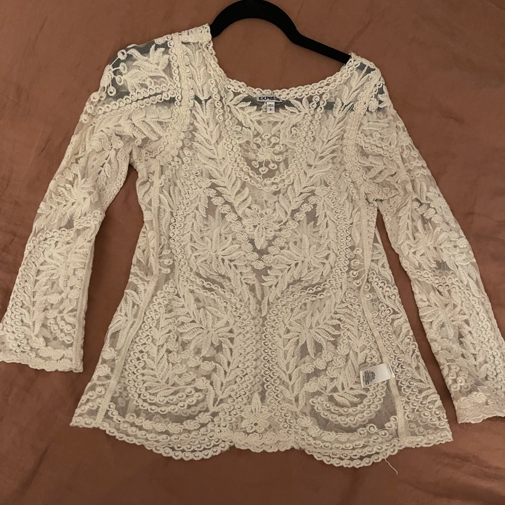 Express lace shirt